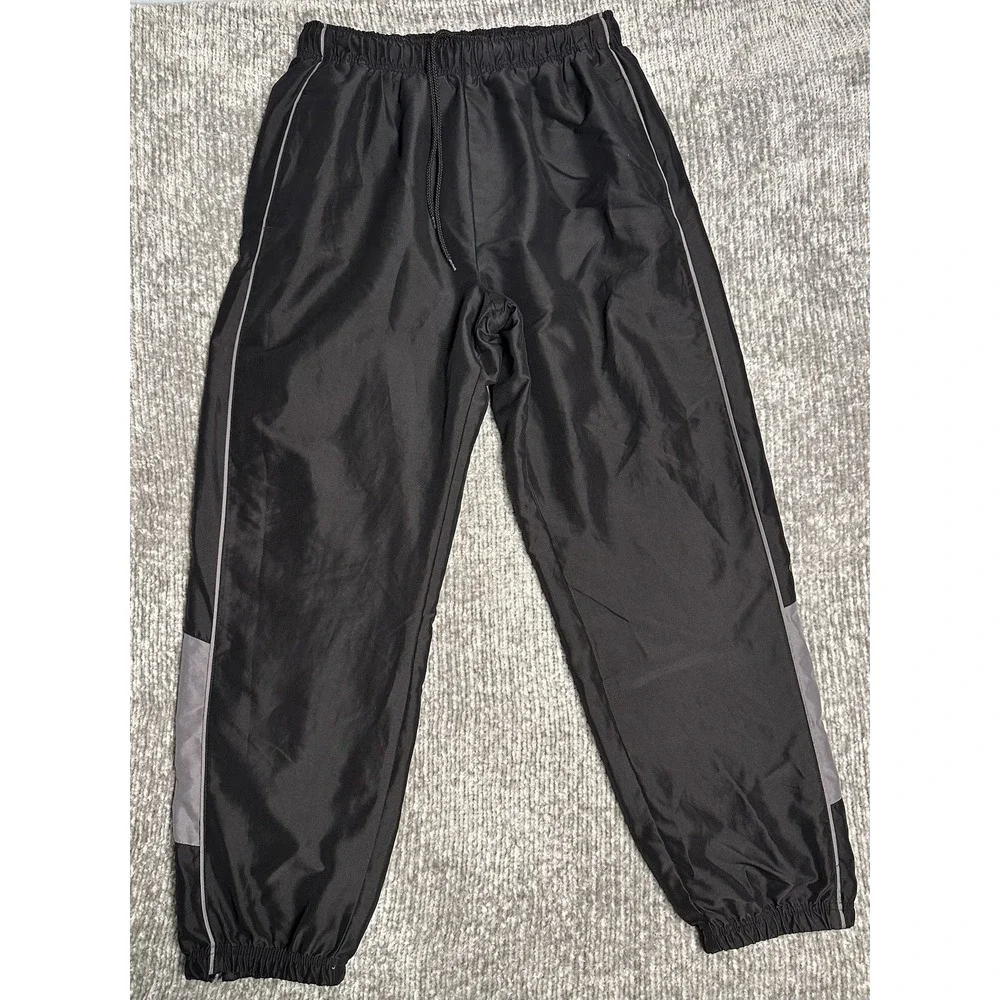Vintage Reebok Cotton Lined Windbreaker Ankle Zipp Jogger Track Pants Men's L